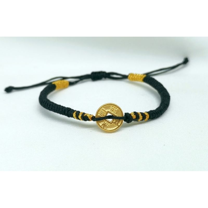 Gelang Emas Asli Koin 24K Hongkong 999% Tali Hoki