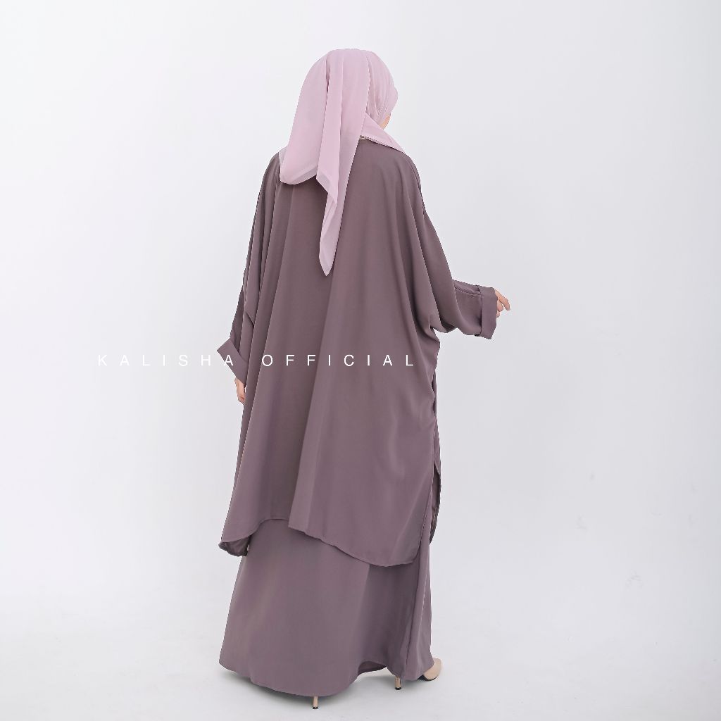Kalisha - Tunik Wanita Tunik One Set Baju Kurung Tunik Set Rok Malay Setelan Oneset Rok Aruna