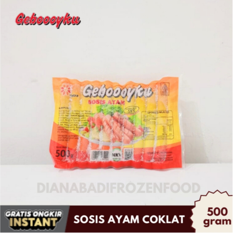 

GEBOYKU Sosis Ayam 500gr Coklat