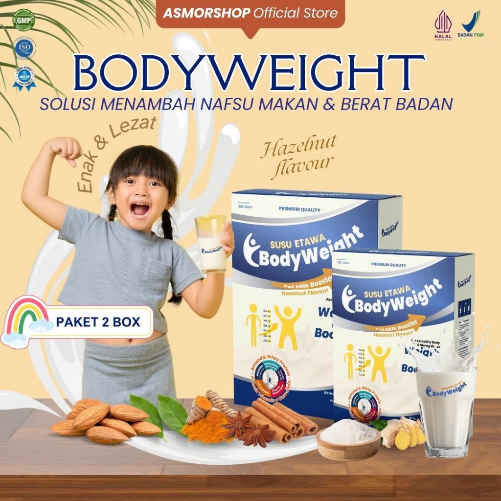 

BodyWeight Susu Kambing Etawa Penggemuk Badan Efektif Susu Etawa Penambah Berat Badan - Paket 2 Box