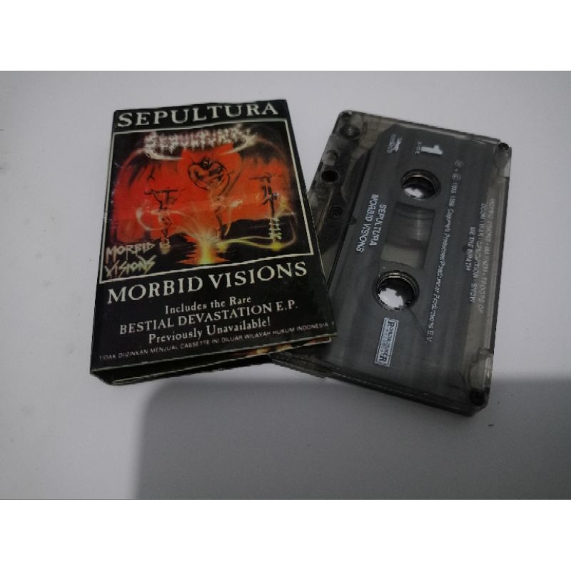 kaset Sepultura - morbid vision (roadrunner recs)