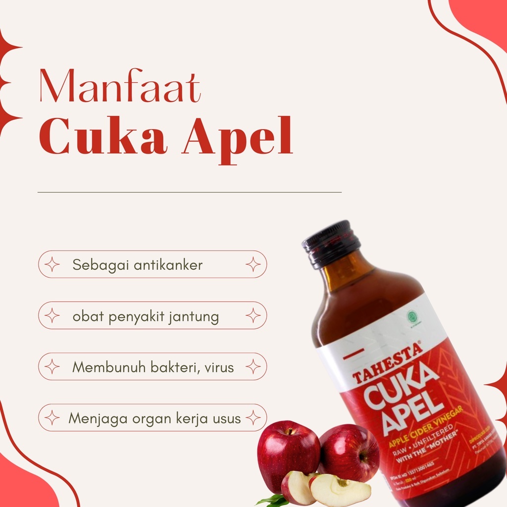 

Cuka Apel TAHESTA Apple Cider Vinegar Organik