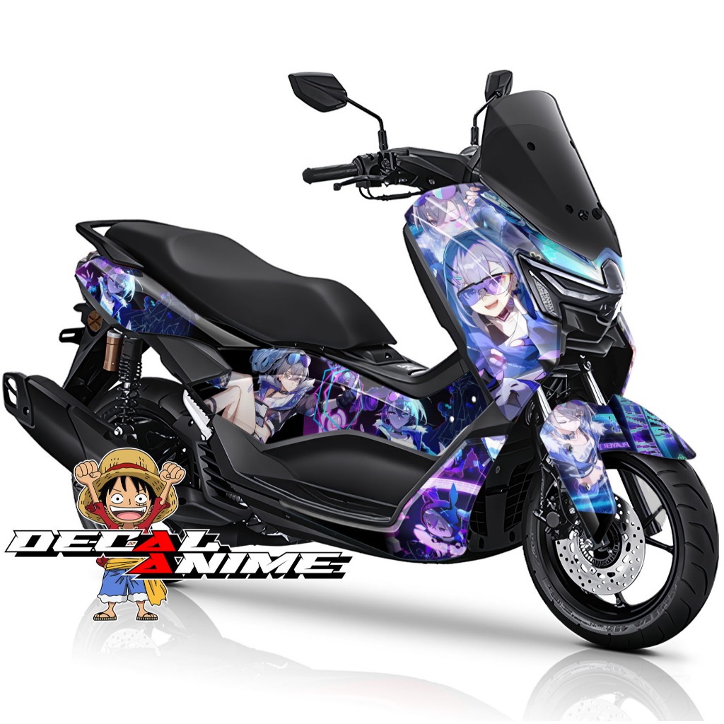 Sticker Decal NMAX TURBO Full body Stiker Nmax Old N Max New Neo Turbo Decal Anime Silver Wolf