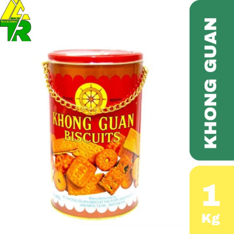 

KHONG GUAN Assorted Biscuits Red Bulat Rantai 1000G