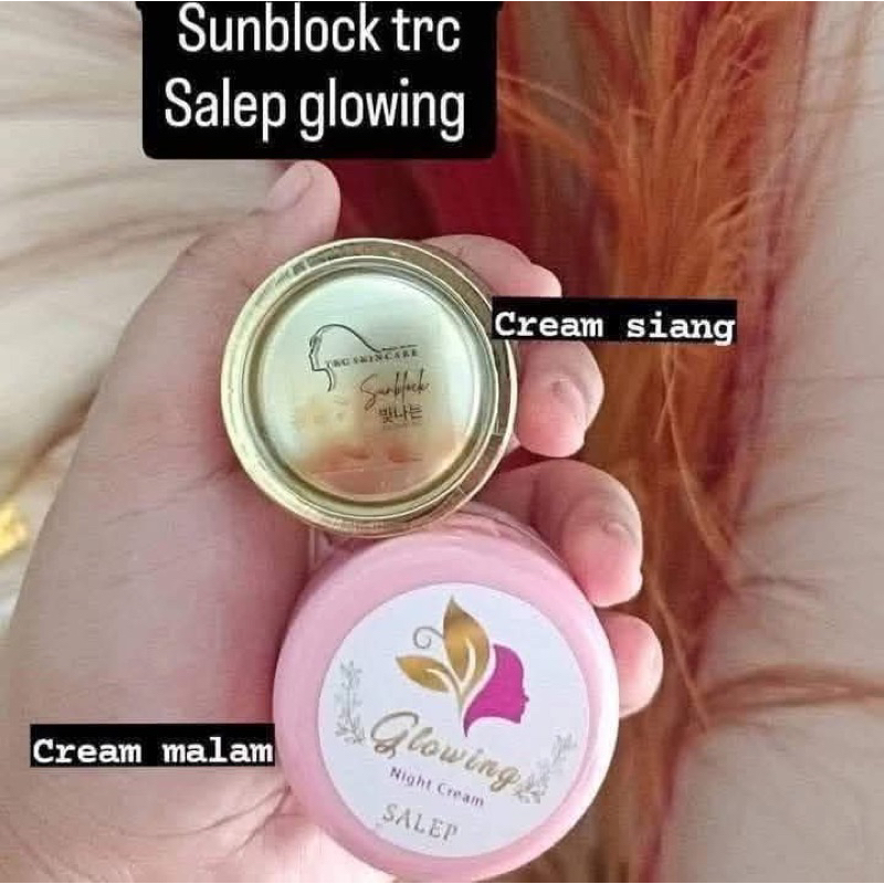 salep glowing & sanblok glowing