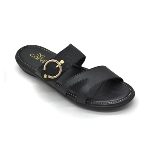 Carvil Sandal Casual Wanita Flat Maureen 02 L Black