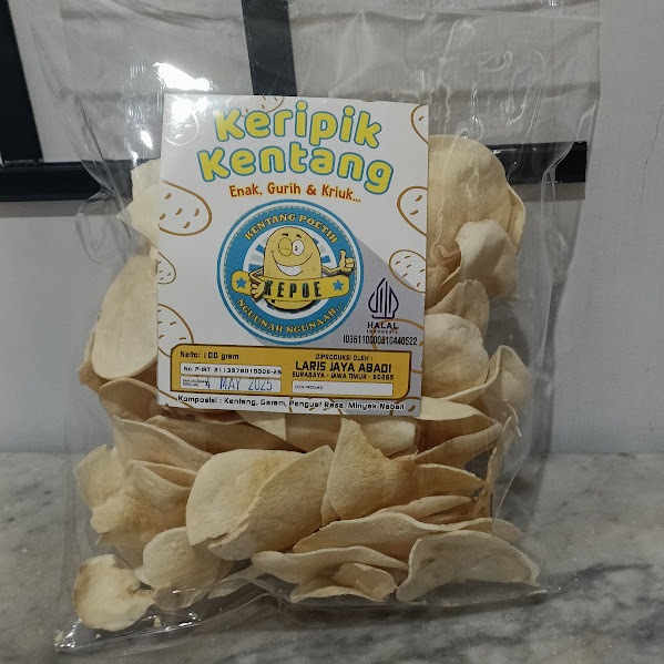 

Keripik Kentang Enak, gurih dan Kriuk "KEPOE
