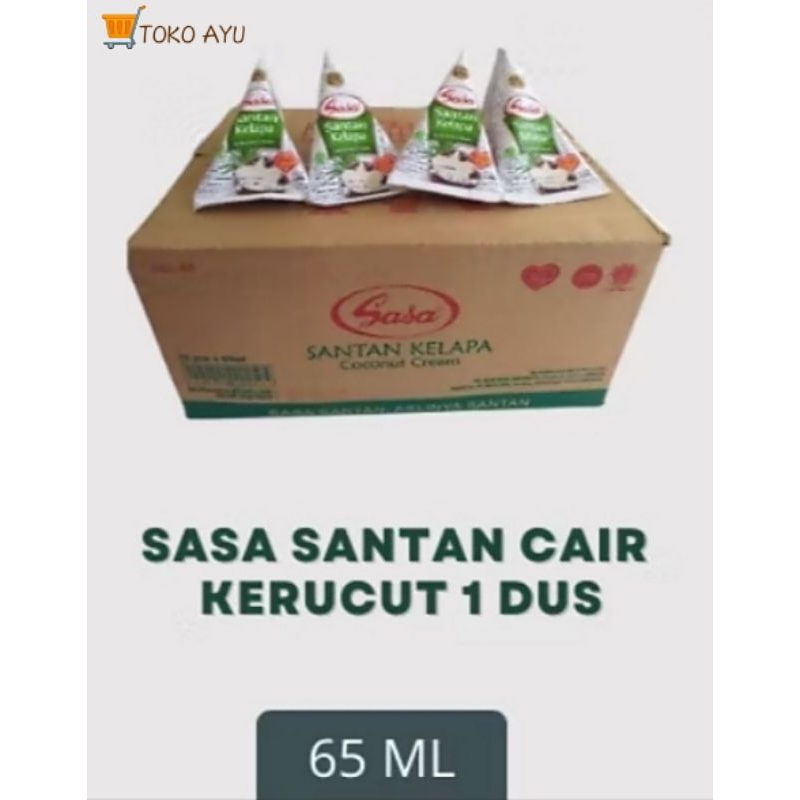 

Sasa santan kelapa omega 3 kemasan 65 ml x 32 pics