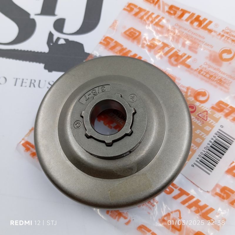CHAIN SPROCKET SENSO MS382 STIHL ORIGINAL PART CHAINSAW GERGAJI MESIN PEMOTONG KAYU SPROCKET MS382