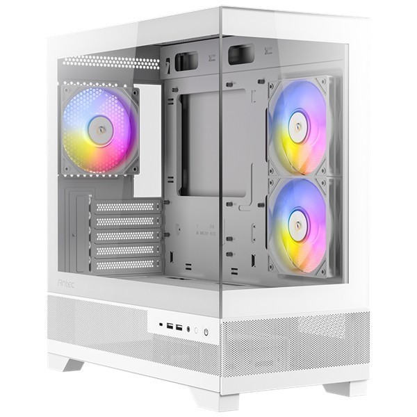 Casing PC Komputer ANTEC CX500M CX-500-M ARGB RGB | Mid Tower | Micro M-ATX Case | 3 Fan ARGB | Whit