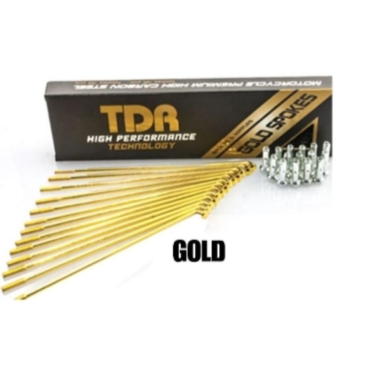 KODE G83B JARI JARI TDR GOLD UKURAN 9x 12 13 154 157 159 164 172 184 RUJI EMAS SPOKES ISI 36