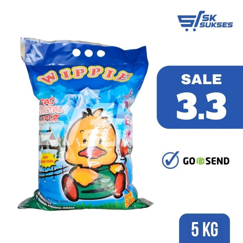 

[SURABAYA] BERAS KRISTAL SUPER WIPPIE - 5 Kg