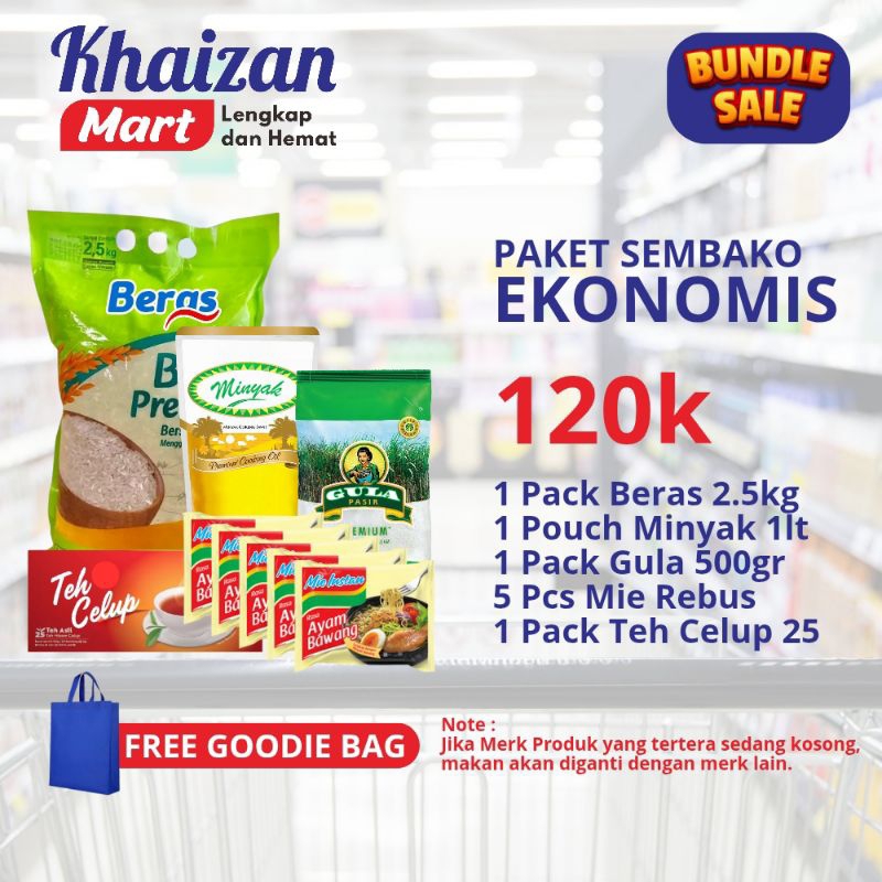 

Khaizan Mart Paket Sembako Ekonomis 120k