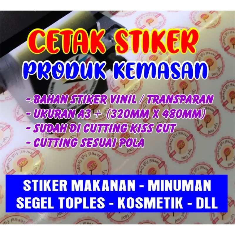 

STIKER vinil transparan