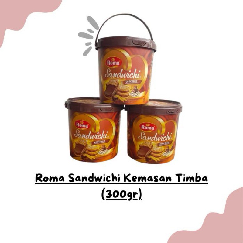 

Roma Sandwichi Love Jar Cokelat Kemasan Timba (300gr)