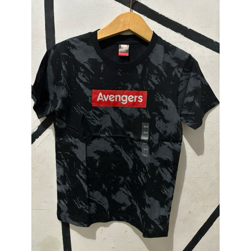 (4-5th) kaos anak hitam loreng marvel original matahari nevada