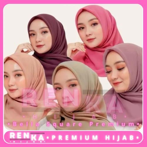{ Renka hijab } Bella square premium quality hijab bella aquare segiempat bisa cod