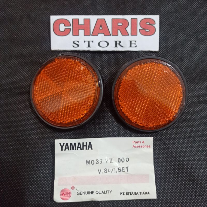 Mata kucing bulat cateye Yamaha V75 V80 L2G L2S Yb100 embos stanley japan