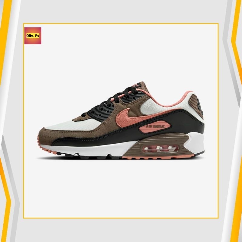 Nike Air Max 90 Ironstone DM0029-105 Black Red Stardust Men's Shoes