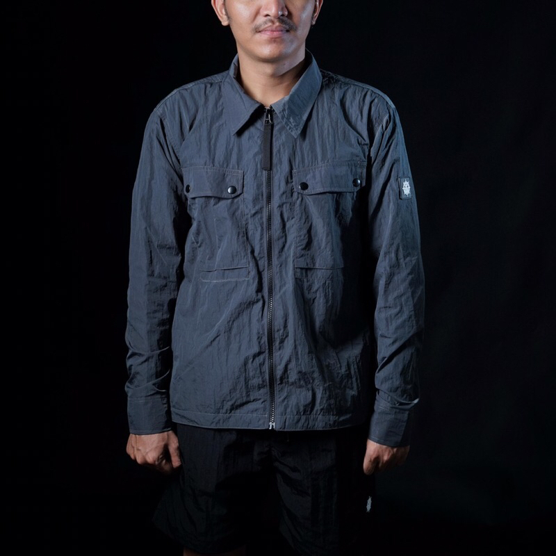 Jacket / Jaket Overshirt Nylon Spring Summer 2025 Grey Series From Quattordici