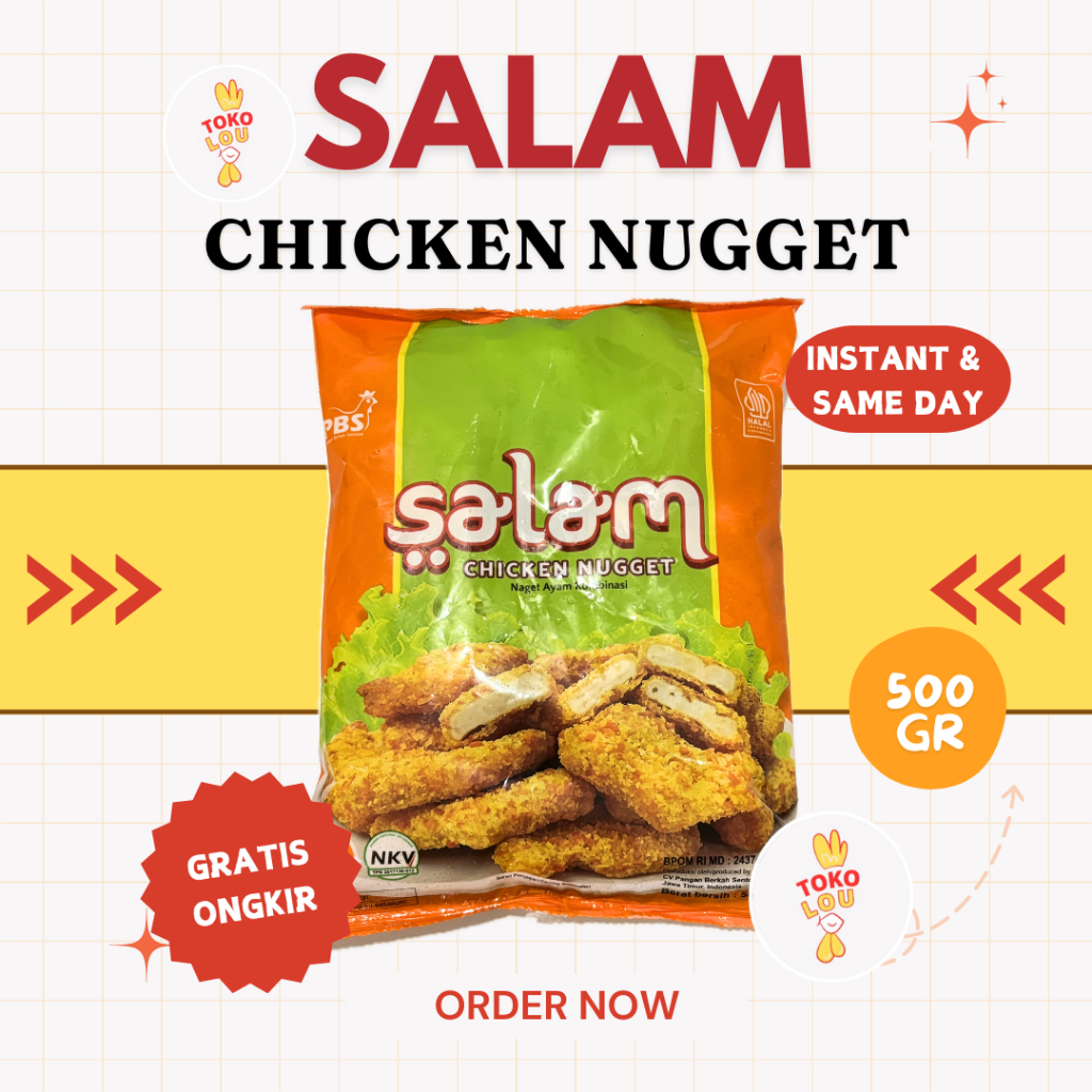 

SALAM CHICKEN NUGGET 500GR SALAM NAGET AYAM