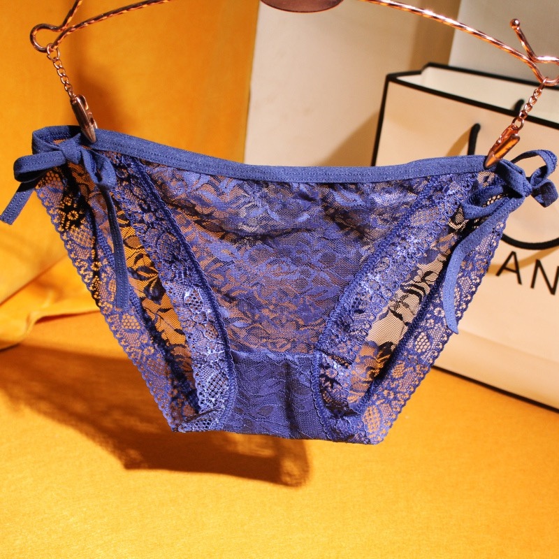 Violetfire Celana Dalam Wanita Sexy Transparan cd Renda Tali pinggang 2/C013-