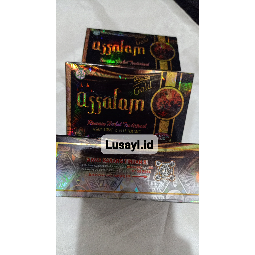 ASSALAM GOLD ORIGINAL KEMASAN BARU ASAM URAT