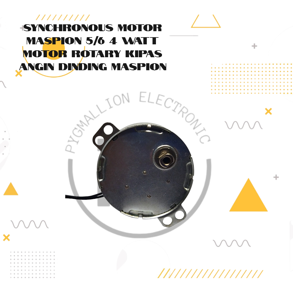 SYNCHRONOUS MOTOR MASPION 5/6 4 WATT MOTOR ROTARY KIPAS ANGIN DINDING MASPION