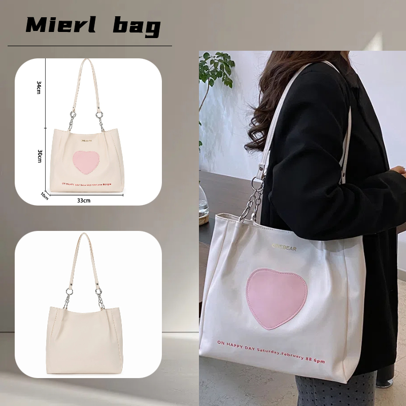 tas wanita warna putih model terbaru  high-end tas besar wanita musim panas baru gaya Prancis tas to