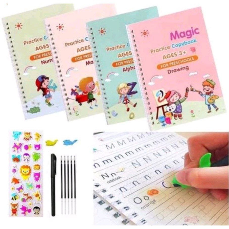 

buku pintar tulis hilang tulis kembali isi 4 buku YM