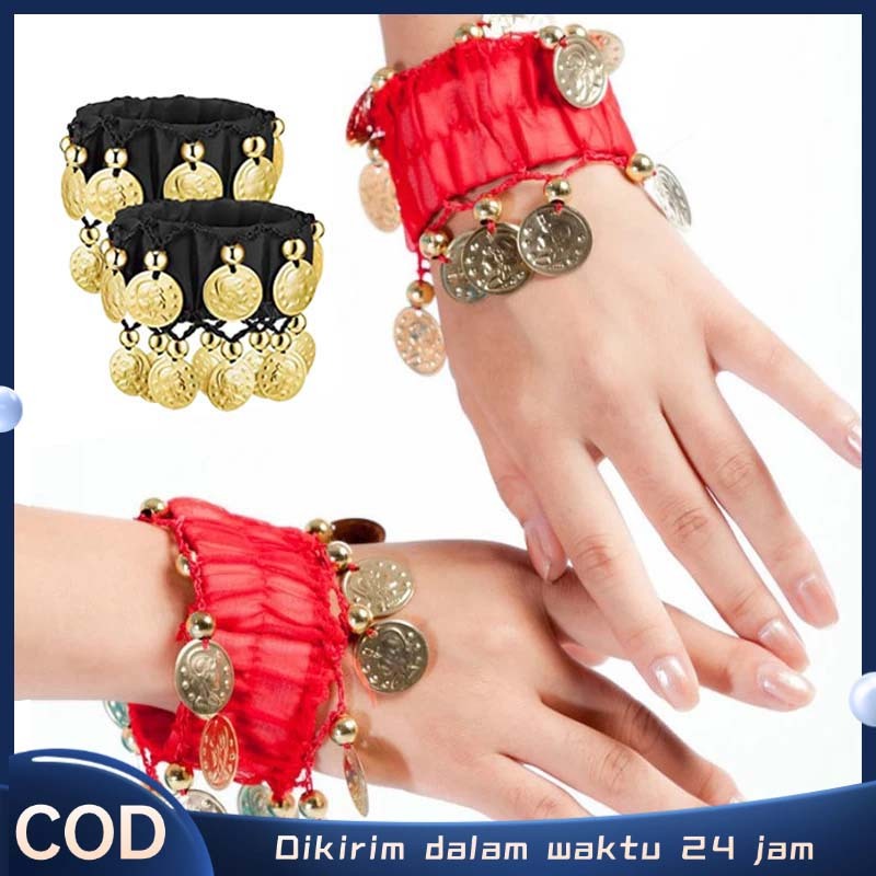 Gelang Belly Dance Aksesoris Belly Dance Aksesoris Gelang Tari Aksesoris Tangan Untuk Menari Coin Br