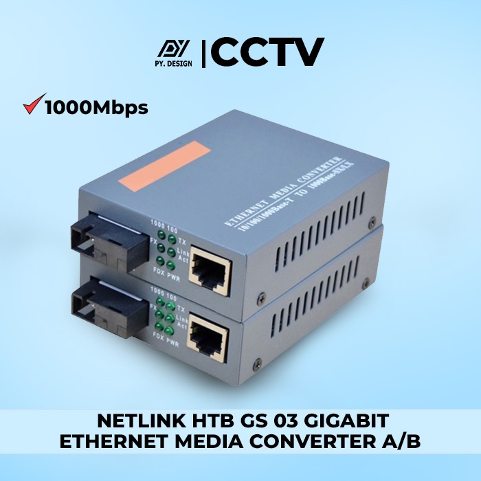 Netlink Media Converter HTB-GS-03 Gigabit Ethernet 10/100/1000 Mbps
