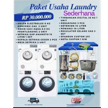 paket usaha Laundry 2 mesin