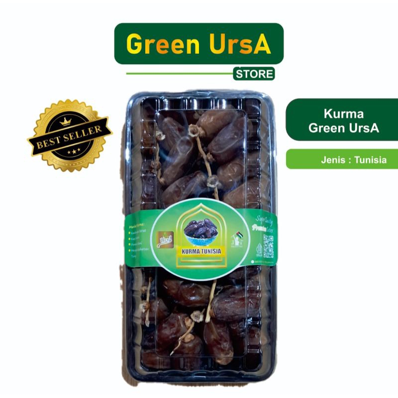 

KURMA TUNISIA TANGKAI PREMIUM 500gr GREEN URSA
