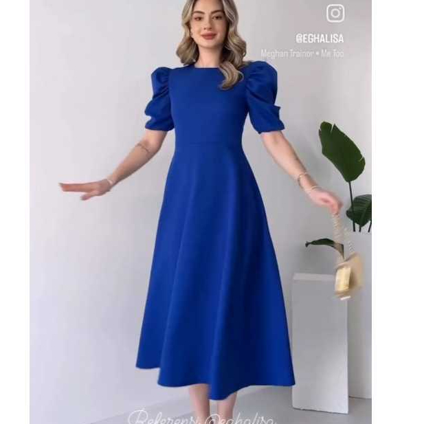 Eghalisa - Referensi Dress wanita bahan scuba premium strecht midi dress.