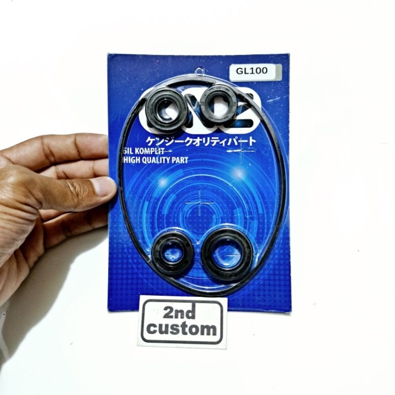 Seal kit mesin Honda GL100 GL125 CB100 CB125 GL CB 100 125 sil fullset full set lengkap oli oil peda