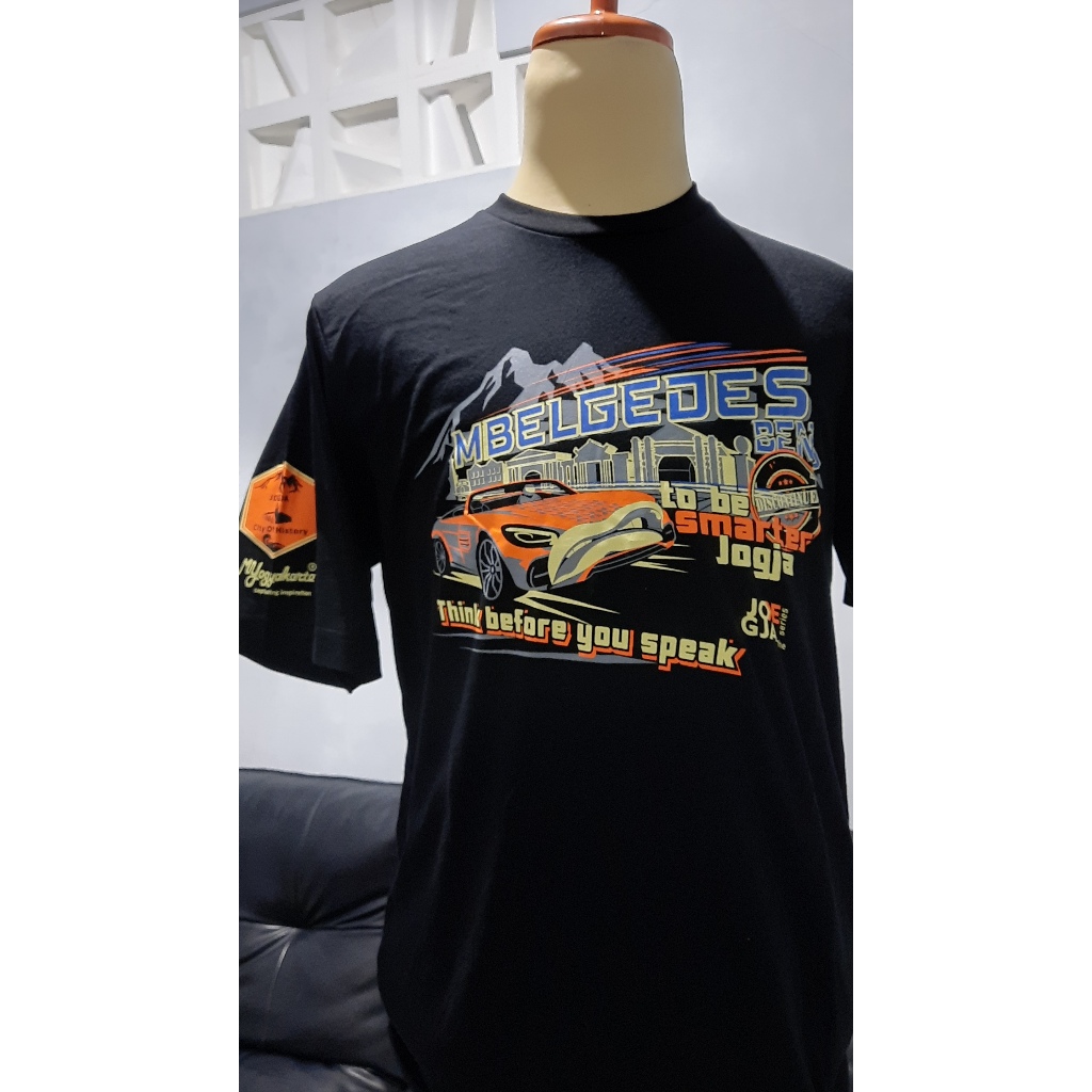 Oleh oleh jogja kaos tshirt oblong bahan katun combed lembut