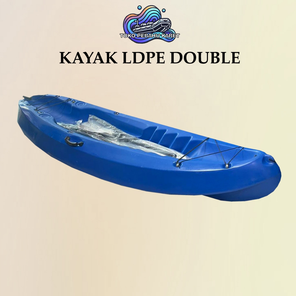 Perahu Kayak Kano LDPE 2 Orang Permainan Air, Alat Rekreasi & Wisata