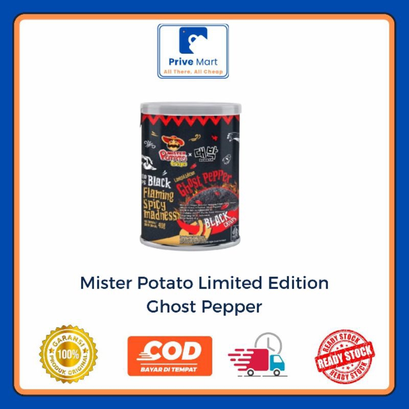 

Mister Potato Crips Lited Edition Ghost Papper 40g Prive Mart