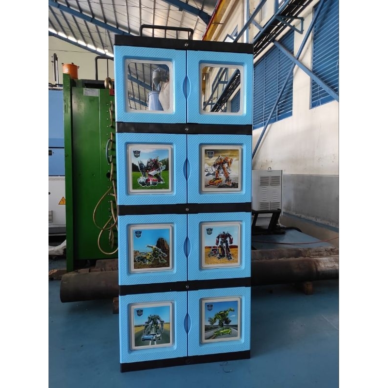 Lemari pakaian/Bestar Susun 4 kaca