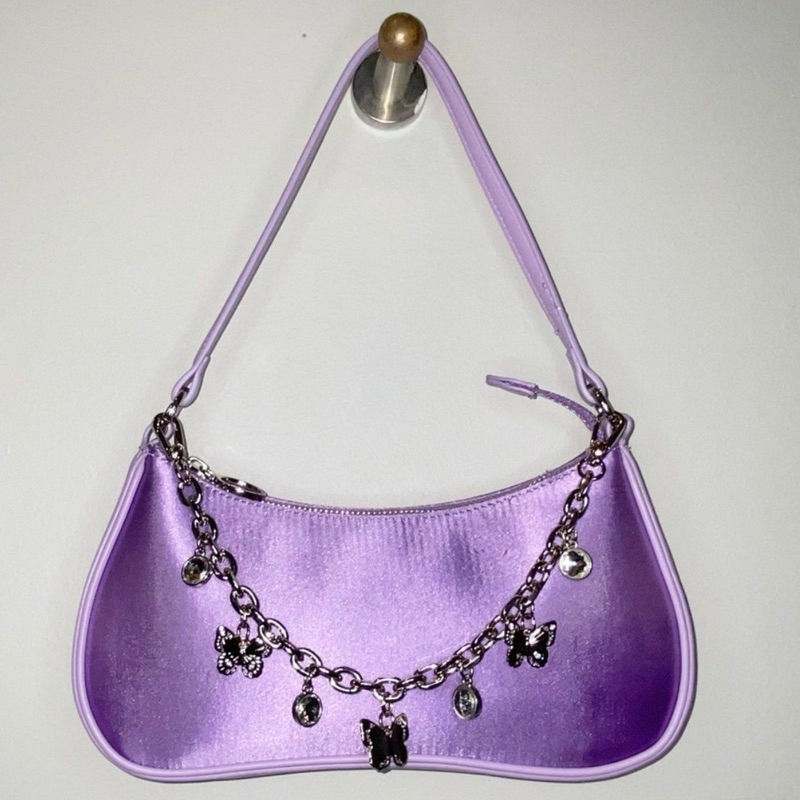ck lilac shoulder bag