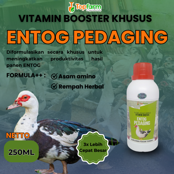 Vitamin Booster Entog 250ML/ Vitamin Penggemuk Entog/ Vitamin Entog Pedaging/ Vitamin Entog/ Memperc