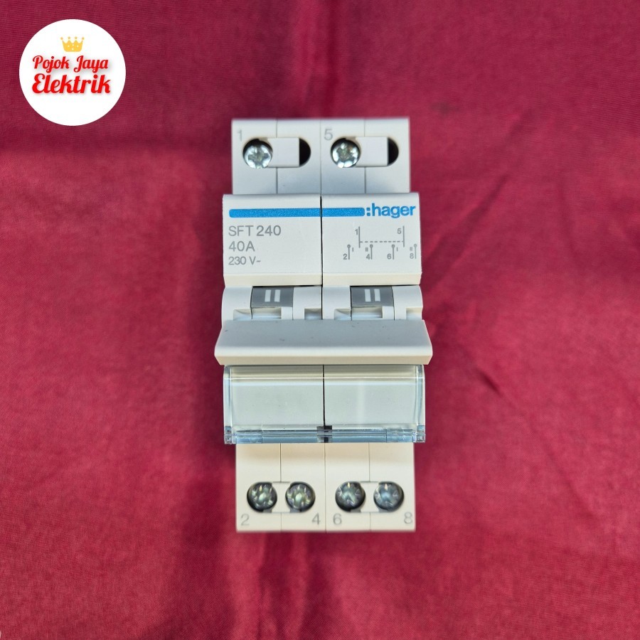 SFT240 MCB Handle COS OHM Saklar 40A Amper 2P Phase Hager