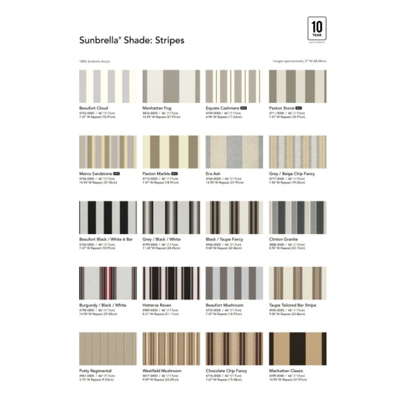 Kain Sunbrella Awning Salur