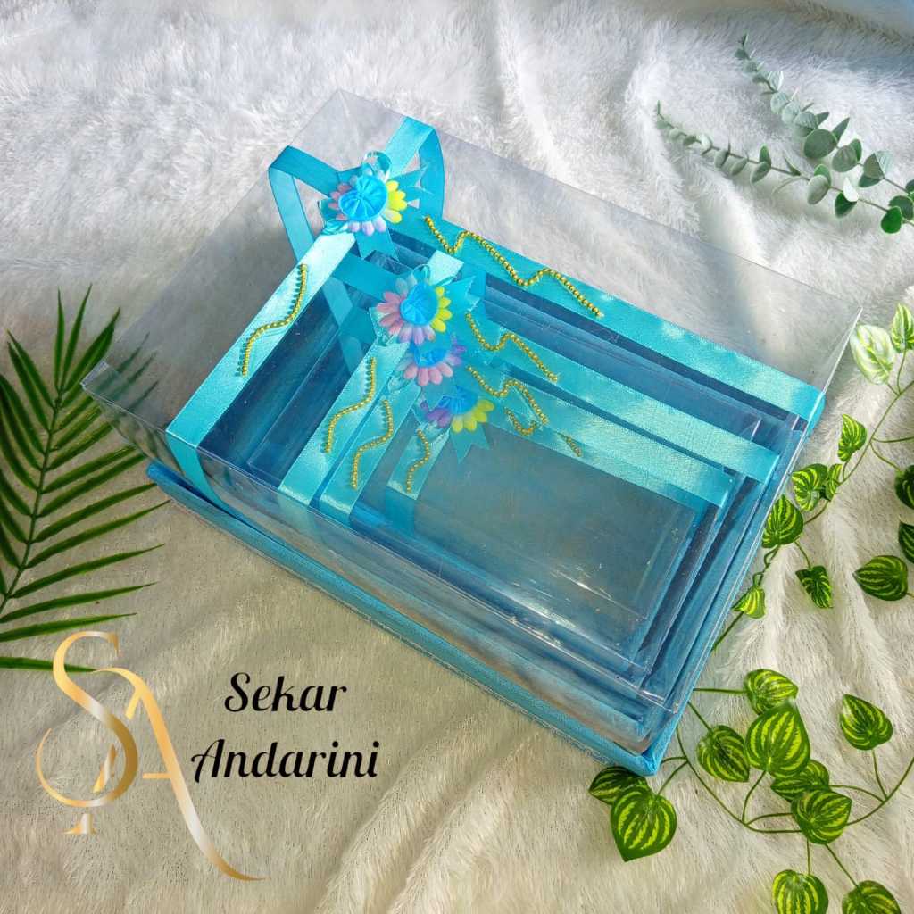 

Box Kotak Seserahan Pernikahan Hantaran Pernikahan Set 4 Parsel Lamaran Kekinian tempat perhiasan
