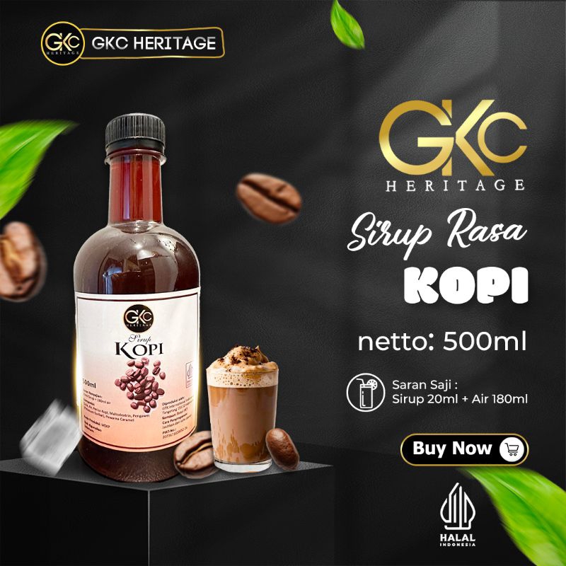 

GKC Heritage Sirup Bali - Sirup Cair Konsentrat Minuman Kopi - HALAL - 500ml - Coffee Syrup Botol
