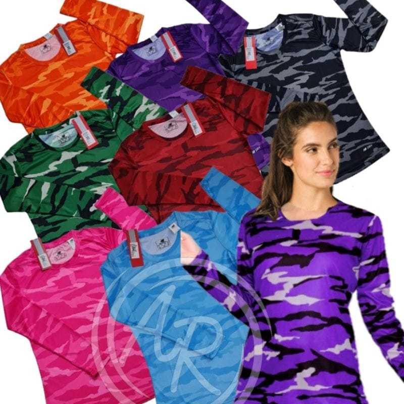 Kaos army JUMBO panjang MUSLIM wanita camo aerobik senam atasan cewek olahraga (bnbp-AR-04)