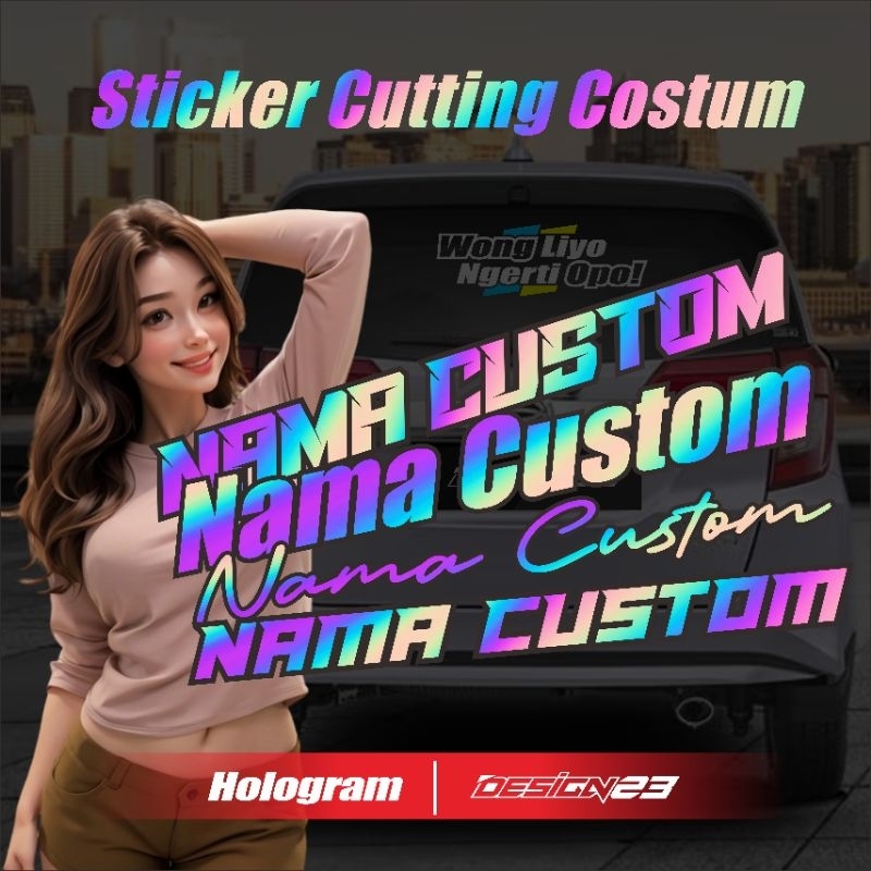 

sticker cutting custom