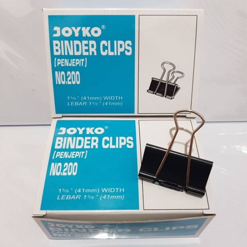 

Binder clip JOYKO NO.200 - Klip penjepit kertas