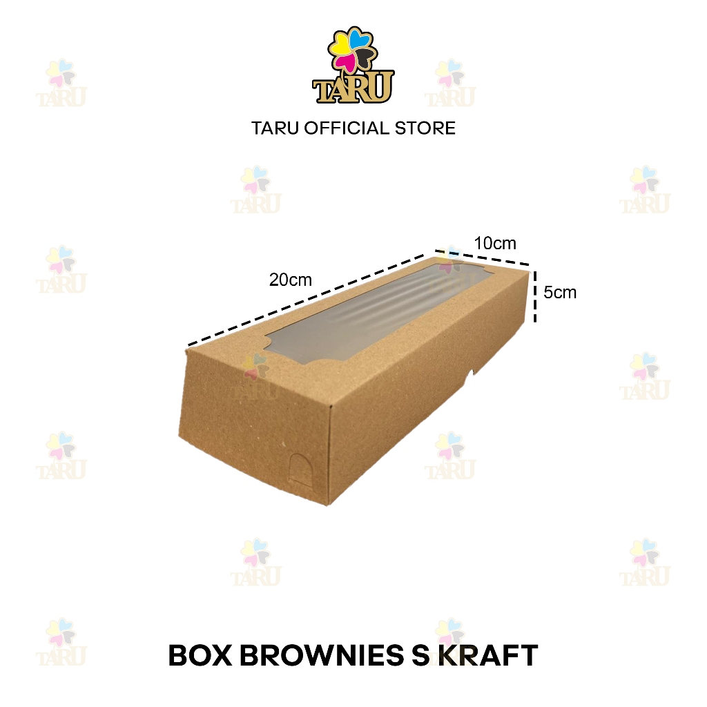 Box Dus Kotak Brownies Kraft Taru